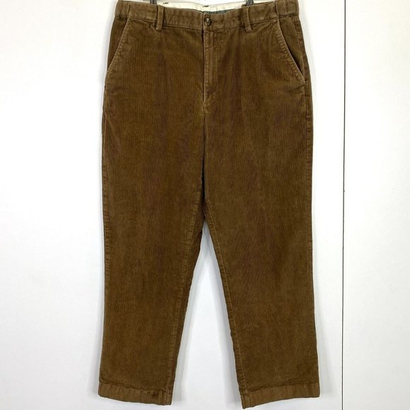 L.L. Bean Other - L.L. Bean Pants Mens Size 36x29 Stretch Country Corduroy Pants Natural Fit Brown
